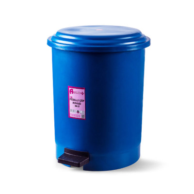 Будкрам купити Відро для сміття з педаллю 50Л, пластик, синій Afacan Plastik
