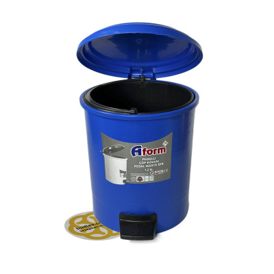 Будкрам купити Пластикове відро для сміття з педаллю 12Л, синій Afacan Plastik Пластикове відро для сміття з педаллю 12Л, синій Afacan Plastik 3