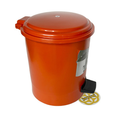 Будкрам купить Пластиковое ведро для мусора с педалью 12Л, оранжевый Afacan Plastik Пластиковое ведро для мусора с педалью 12Л, оранжевый Afacan Plastik 4