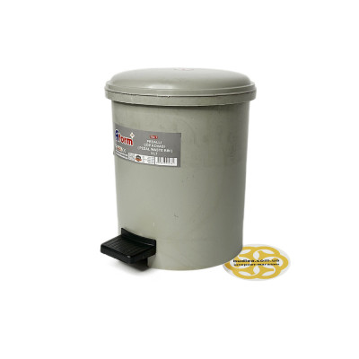 Будкрам купити Пластикове відро для сміття з педаллю на 3Л, сірий Afacan Plastik