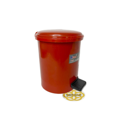 Будкрам купити Пластикове відро для сміття з педаллю на 3Л, червоний Afacan Plastik