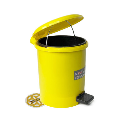 Будкрам купити Пластикове відро для сміття з педаллю на 3Л, жовте Afacan Plastik Пластикове відро для сміття з педаллю на 3Л, жовте Afacan Plastik 5