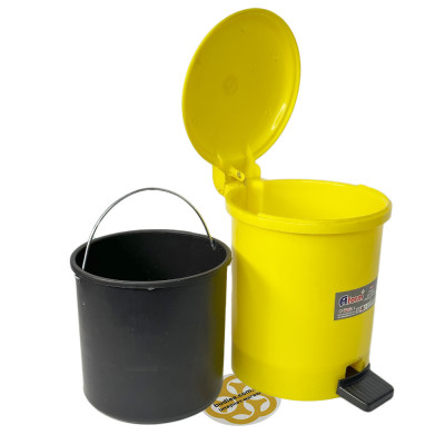 Будкрам купити Пластикове відро для сміття з педаллю на 3Л, жовте Afacan Plastik Пластикове відро для сміття з педаллю на 3Л, жовте Afacan Plastik 7