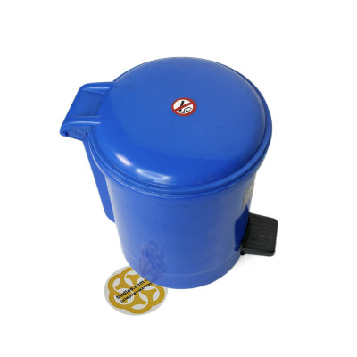 Будкрам купити Пластикове відро для сміття з педаллю на 3Л, синій Afacan Plastik Пластикове відро для сміття з педаллю на 3Л, синій Afacan Plastik 3