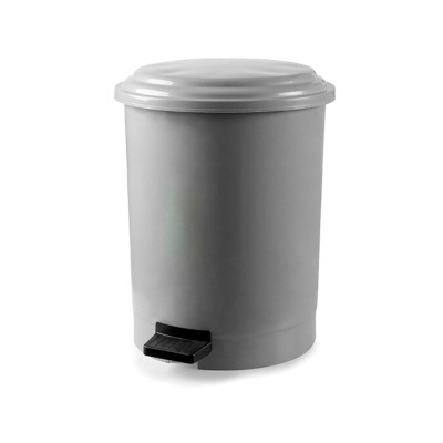 Будкрам купити Відро для сміття з педаллю 50Л, пластик, сірий Afacan Plastik