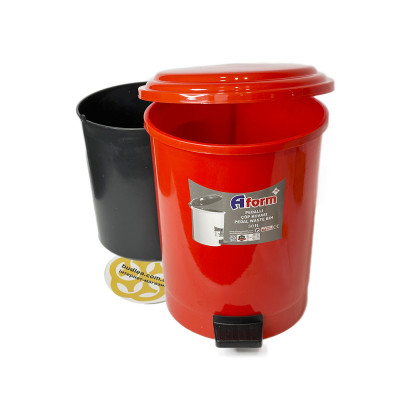 Будкрам купити Пластикове відро для сміття з педаллю 30 л, червоний Afacan Plastik Пластикове відро для сміття з педаллю 30 л, червоний Afacan Plastik 2