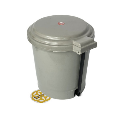 Будкрам купити Відро для сміття з педаллю на 6Л, пластик, сірий Afacan Plastik Відро для сміття з педаллю на 6Л, пластик, сірий Afacan Plastik 2