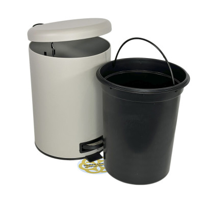 Будкрам купити Відро для сміття з педаллю 12Л ELIT, нержавіюча сталь, бежевий VINKS Відро для сміття з педаллю 12Л ELIT, нержавіюча сталь, бежевий VINKS 3