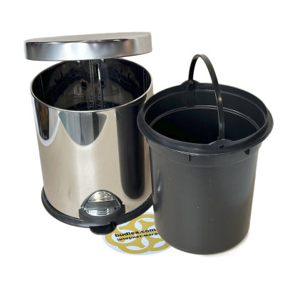 Будкрам купити Відро для сміття 5Л з педаллю і мікроліфтом, нержавіюча сталь, хром VINKS Відро для сміття 5Л з педаллю і мікроліфтом, нержавіюча сталь, хром VINKS 3