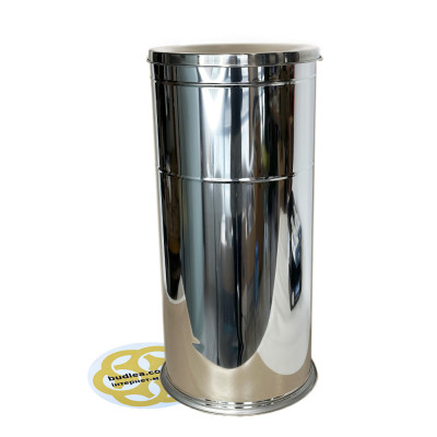 Будкрам купити Відро для сміття 30Л плоска кришка з отвором, нержавіюча сталь, хром VINKS Відро для сміття 30Л плоска кришка з отвором, нержавіюча сталь, хром VINKS 2