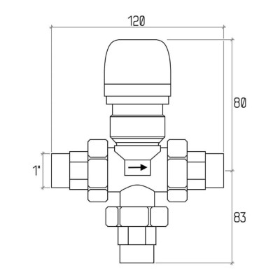 Будкрам купить Зонный вентиль 1"  трехходовой, поршневой ICMA 301 Uponor Зонный вентиль 1"  трехходовой, поршневой ICMA 301 Uponor 2