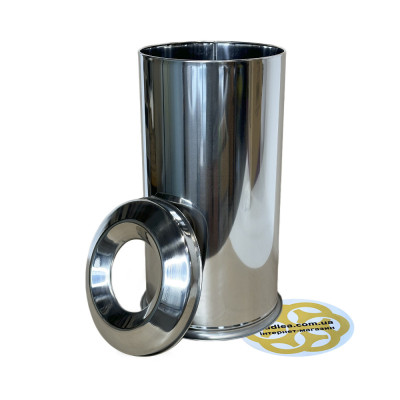 Будкрам купити Відро для сміття 18Л з обідком негорюче, нержавіюча сталь, хром VINKS Відро для сміття 18Л з обідком негорюче, нержавіюча сталь, хром VINKS 4