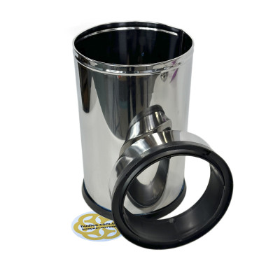 Будкрам купити Відро для сміття 11 Л з притискним кільцем, нержавіюча сталь, хром VINKS Відро для сміття 11 Л з притискним кільцем, нержавіюча сталь, хром VINKS 2