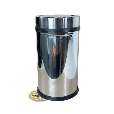 Будкрам купити Відро для сміття 11 Л поворотна кришка, нержавіюча сталь, хром VINKS