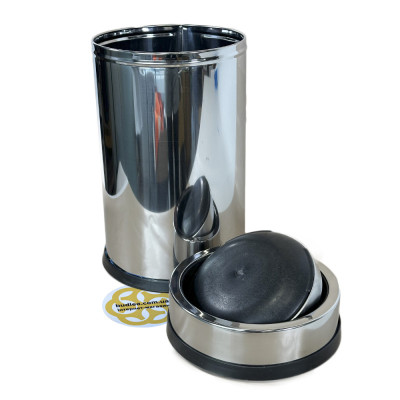 Будкрам купить Мусорное ведро 11 Л поворотная крышка, нержавеющая сталь, хром VINKS Мусорное ведро 11 Л поворотная крышка, нержавеющая сталь, хром VINKS 2