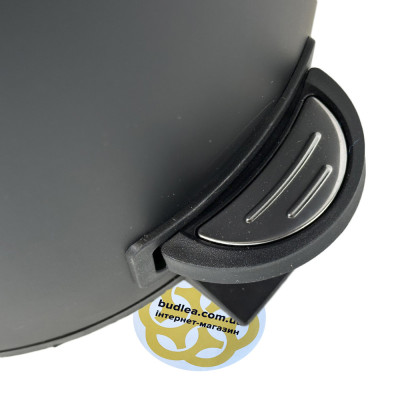 Будкрам купити Відро для сміття з педаллю 12Л ELIT, нержавіюча сталь, чорний VINKS Відро для сміття з педаллю 12Л ELIT, нержавіюча сталь, чорний VINKS 3