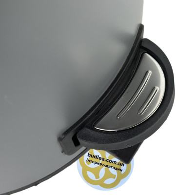 Будкрам купити Відро для сміття з педаллю 12Л ELIT, нержавіюча сталь, сірий VINKS Відро для сміття з педаллю 12Л ELIT, нержавіюча сталь, сірий VINKS 2