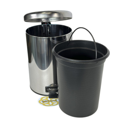 Будкрам купити Відро для сміття 12Л ELIT з педаллю та мікроліфтом, нержавіюча сталь, хром VINKS Відро для сміття 12Л ELIT з педаллю та мікроліфтом, нержавіюча сталь, хром VINKS 6