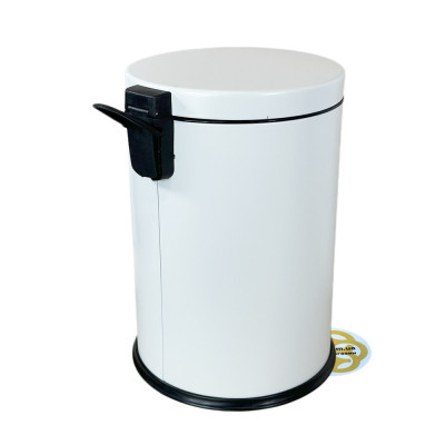 Будкрам купити Відро для сміття з педаллю 12Л нержавіюча сталь, білий VINKS Відро для сміття з педаллю 12Л нержавіюча сталь, білий VINKS 2