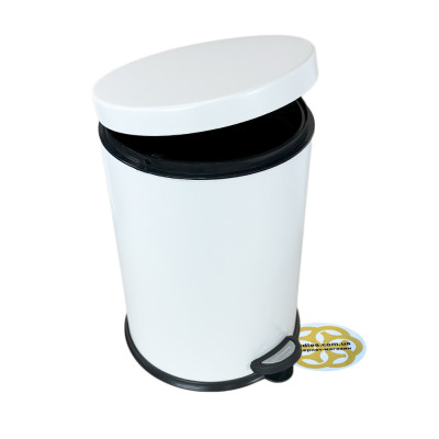 Будкрам купити Відро для сміття з педаллю 12Л нержавіюча сталь, білий VINKS Відро для сміття з педаллю 12Л нержавіюча сталь, білий VINKS 4