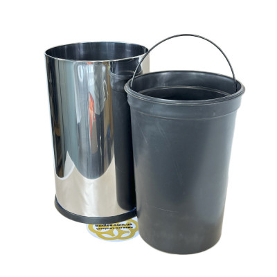 Будкрам купити Відро для сміття 16Л без кришки, нержавіюча сталь, хром VINKS Відро для сміття 16Л без кришки, нержавіюча сталь, хром VINKS 2