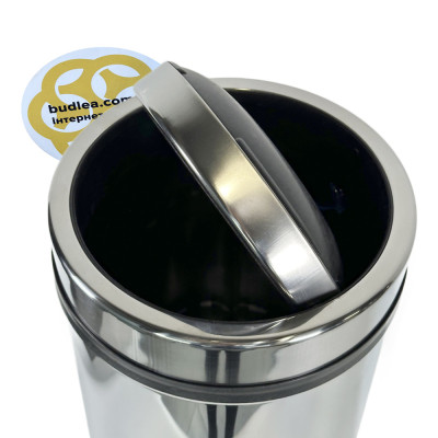 Будкрам купить Мусорное ведро 11 Л поворотная крышка, нержавеющая сталь, хром VINKS Мусорное ведро 11 Л поворотная крышка, нержавеющая сталь, хром VINKS 3