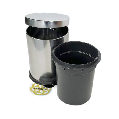 Будкрам купити Відро для сміття з педаллю MICRO 3Л, нержавіюча сталь, хром VINKS Відро для сміття з педаллю MICRO 3Л, нержавіюча сталь, хром VINKS 3