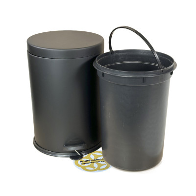 Будкрам купити Відро для сміття з педаллю 12Л нержавіюча сталь, чорний VINKS Відро для сміття з педаллю 12Л нержавіюча сталь, чорний VINKS 4