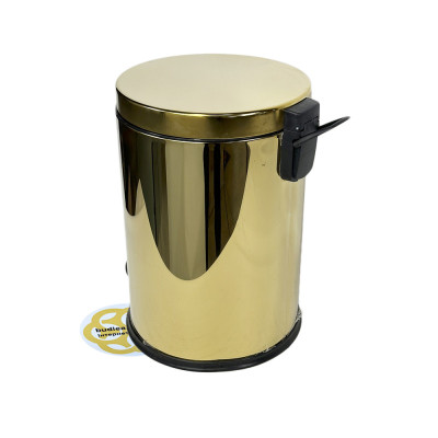 Будкрам купити Відро для сміття з педаллю 12Л GOLD, нержавіюча сталь, золото VINKS Відро для сміття з педаллю 12Л GOLD, нержавіюча сталь, золото VINKS 3