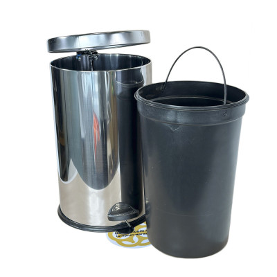 Будкрам купити Відро для сміття 16Л з педаллю, нержавіюча сталь, хром VINKS Відро для сміття 16Л з педаллю, нержавіюча сталь, хром VINKS 2