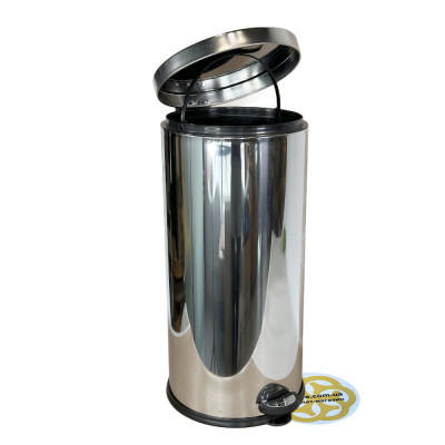 Будкрам купити Відро для сміття 30Л з педаллю, нержавіюча сталь, хром VINKS Відро для сміття 30Л з педаллю, нержавіюча сталь, хром VINKS 3