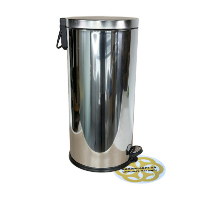 Будкрам купити Відро для сміття 30Л з педаллю, нержавіюча сталь, хром VINKS Відро для сміття 30Л з педаллю, нержавіюча сталь, хром VINKS 2