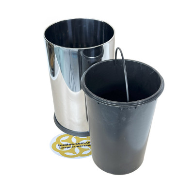 Будкрам купити Відро для сміття 8Л без кришки, нержавіюча сталь, хром VINKS Відро для сміття 8Л без кришки, нержавіюча сталь, хром VINKS 2