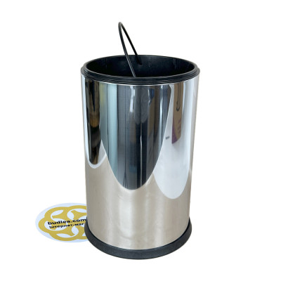 Будкрам купити Відро для сміття 8Л без кришки, нержавіюча сталь, хром VINKS