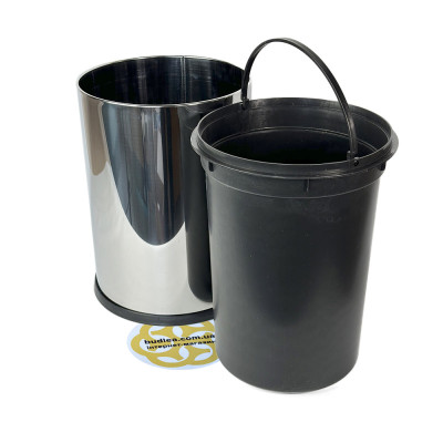 Будкрам купить Мусорное ведро 12Л без крышки, нержавеющая сталь, цвет хром VINKS Мусорное ведро 12Л без крышки, нержавеющая сталь, цвет хром VINKS 2