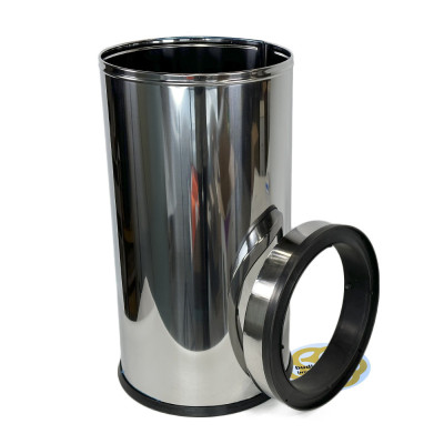 Будкрам купити Відро для сміття 45 Л з притискним кільцем, нержавіюча сталь, хром VINKS Відро для сміття 45 Л з притискним кільцем, нержавіюча сталь, хром VINKS 2