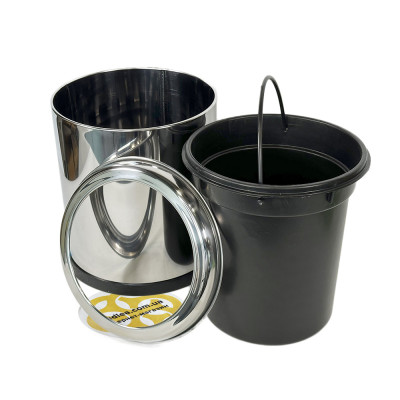 Будкрам купити Відро для сміття 5Л з обідком, нержавіюча сталь, хром VINKS Відро для сміття 5Л з обідком, нержавіюча сталь, хром VINKS 2