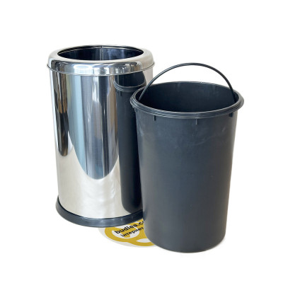 Будкрам купить Ведро для мусора на 8Л с ободком, нержавеющая сталь, хром VINKS Ведро для мусора на 8Л с ободком, нержавеющая сталь, хром VINKS 3