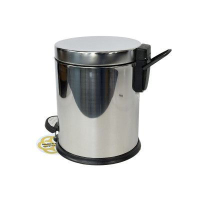 Будкрам купити Відро для сміття 3Л з педаллю і мікроліфтом, нержавіюча сталь, хром VINKS Відро для сміття 3Л з педаллю і мікроліфтом, нержавіюча сталь, хром VINKS 3