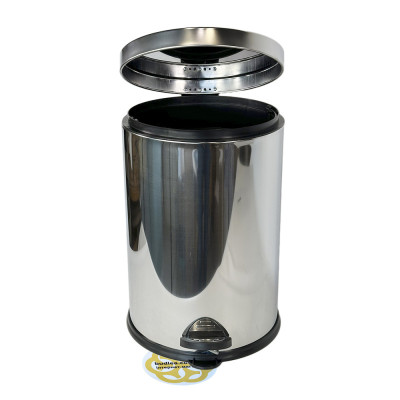 Будкрам купити Відро для сміття 20Л з педаллю та мікроліфтом, нержавіюча сталь, хром VINKS Відро для сміття 20Л з педаллю та мікроліфтом, нержавіюча сталь, хром VINKS 2