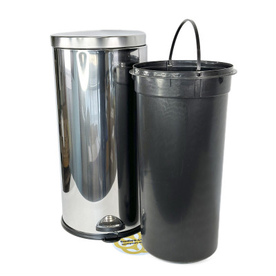 Будкрам купити Відро для сміття 30Л з педаллю та мікроліфтом, нержавіюча сталь, хром VINKS Відро для сміття 30Л з педаллю та мікроліфтом, нержавіюча сталь, хром VINKS 4