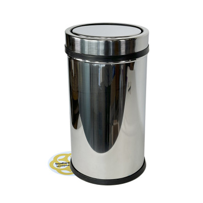 Будкрам купити Відро для сміття 20Л поворотна кришка, нержавіюча сталь, хром VINKS Відро для сміття 20Л поворотна кришка, нержавіюча сталь, хром VINKS 3