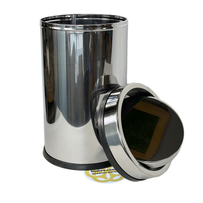 Будкрам купити Відро для сміття 20Л поворотна кришка, нержавіюча сталь, хром VINKS Відро для сміття 20Л поворотна кришка, нержавіюча сталь, хром VINKS 2