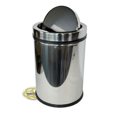 Будкрам купити Відро для сміття 32Л поворотна кришка, нержавіюча сталь, хром VINKS Відро для сміття 32Л поворотна кришка, нержавіюча сталь, хром VINKS 3