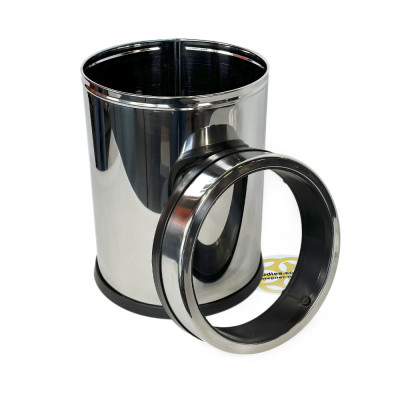 Будкрам купити Відро для сміття 16 Л з притискним кільцем, нержавіюча сталь, хром VINKS Відро для сміття 16 Л з притискним кільцем, нержавіюча сталь, хром VINKS 2