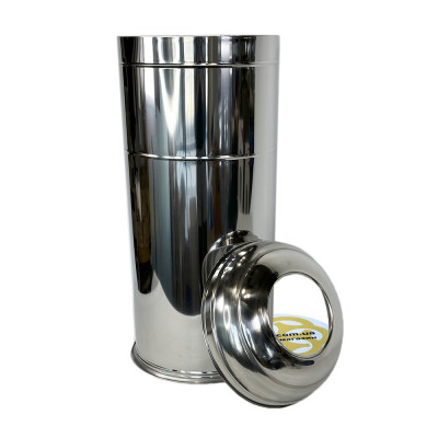 Будкрам купити Відро для сміття 32Л округла кришка з отвором, нержавіюча сталь, хром VINKS Відро для сміття 32Л округла кришка з отвором, нержавіюча сталь, хром VINKS 3