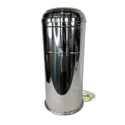 Будкрам купити Відро для сміття 32Л округла кришка з отвором, нержавіюча сталь, хром VINKS Відро для сміття 32Л округла кришка з отвором, нержавіюча сталь, хром VINKS 2