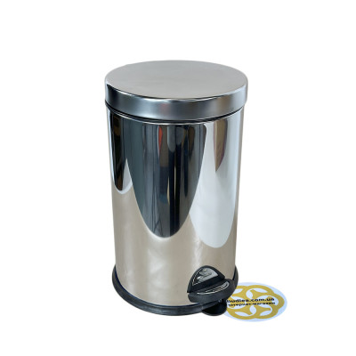 Будкрам купити Відро для сміття з педаллю 8Л, нержавіюча сталь, хром VINKS