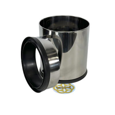 Будкрам купити Відро для сміття 8Л з притискним кільцем, нержавіюча сталь, хром VINKS Відро для сміття 8Л з притискним кільцем, нержавіюча сталь, хром VINKS 3