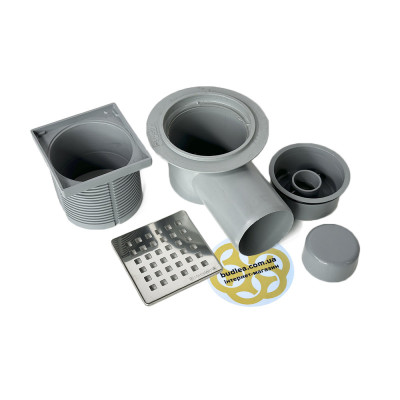 Будкрам купити Вирва парапетна з трапом 10х10 см Ø100 мм Mesa Вирва парапетна з трапом 10х10 см Ø100 мм Mesa 5